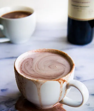 Cioccolata calda al vino rosso