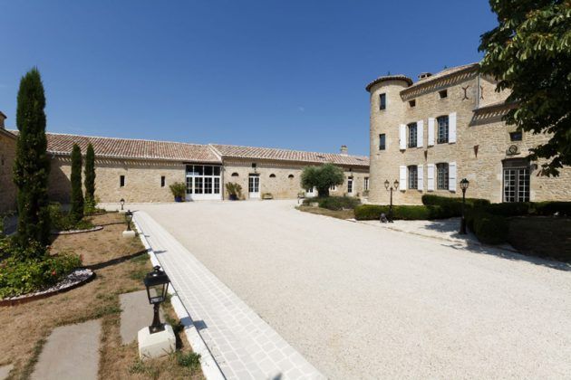 Castillo restaurado en Entre-deux-Mers