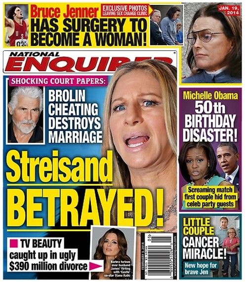 Barbra Streisand traicionada por el matrimonio abierto de James Brolin y las afirmaciones de engaño de su ex esposa Jane Agee (FOTO)