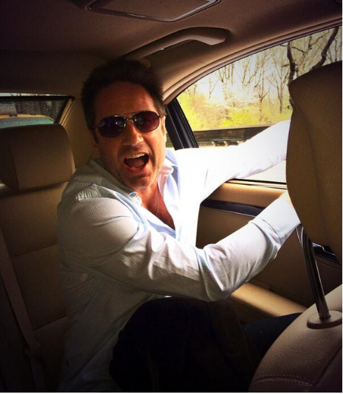 David Duchovny ja Gillian Andersoni armastus mängivad Twitteris-haakimine ja koos elamine NYC-s