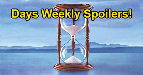 Dnevi našega življenja Spojlerji: teden 9. avgusta - EJ brcne srce zlomljenega Samija - Ciarin spomin na preboj - Gabijin novi zaplet