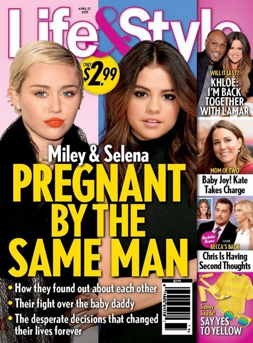 Selena Gomez och Miley Cyrus gravid av Justin Bieber?