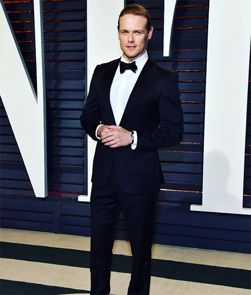 Sems Hjughans, iepazīšanās ar Makenziju Mauziju: “Outlander” fani izpostīja jauno draudzeni-nav līdzzvaigzne Kaitriona Balfe!