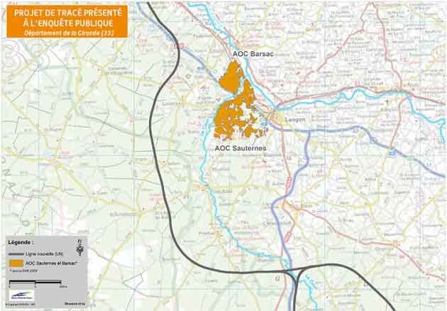 sauternes, vilciena līnija