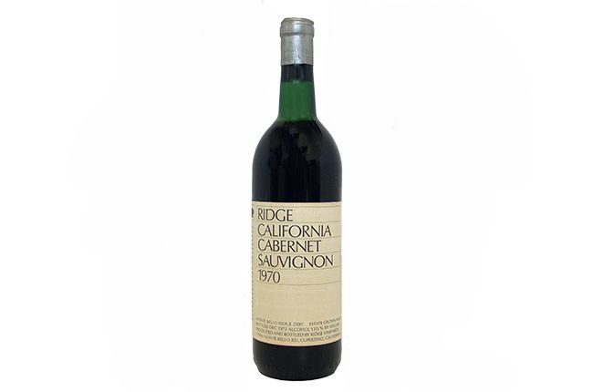 Ridge California Cabernet Sauvignon 1970