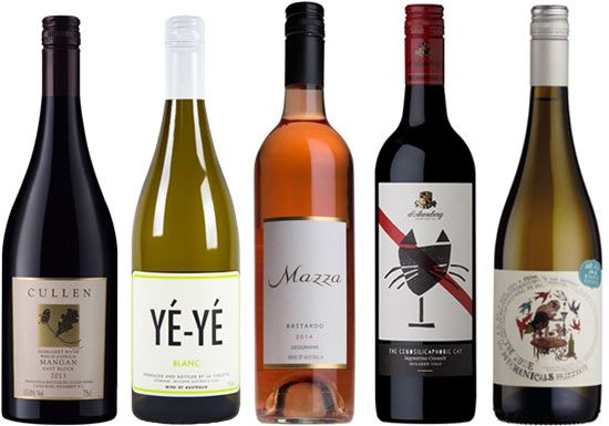 Vinhos experimentais australianos