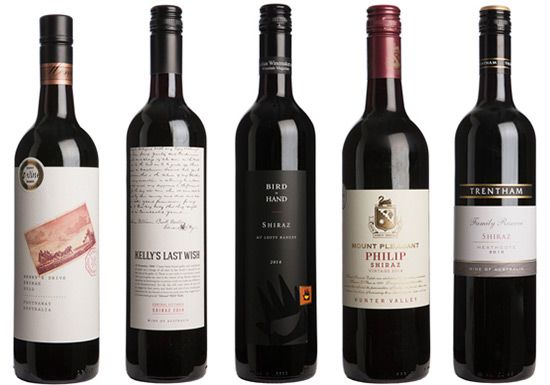 Shiraz australiano de grande valor