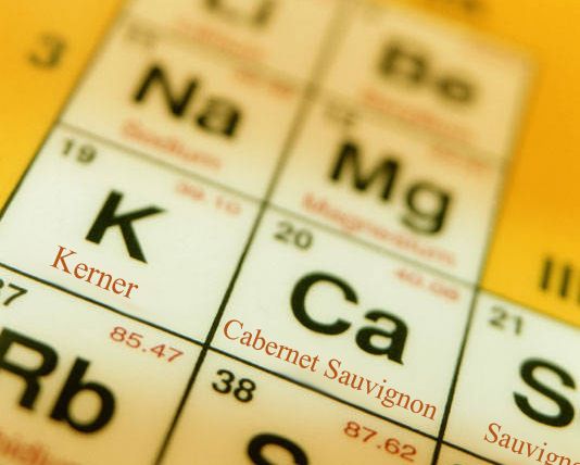 Tabla periódica del vino