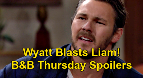 Drosmīgie un skaistie spoileri: ceturtdien, 21. janvārī - Vaits uzspridzina Liamu par krāpšanos ar Stefiju - Hope's with Thomas