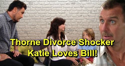 Смелите и красивите спойлери: Торн се развежда Кейти, след като призна, че обича Бил