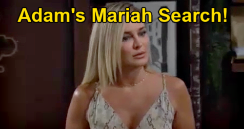 Mladí a neklidní spoilerové: Adam hledá Mariah - slibuje, že se Sharon znovu spojí s dcerou?