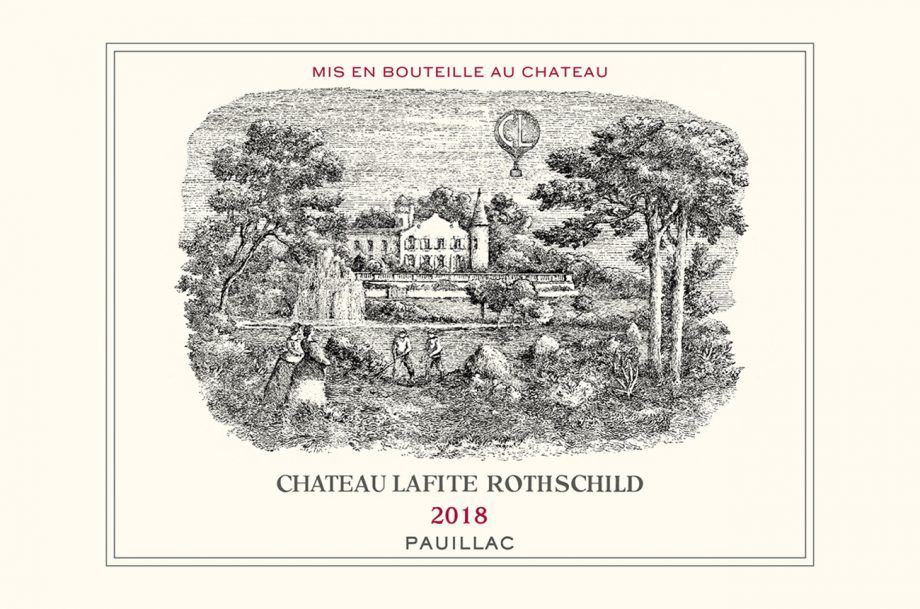 Lihat reka bentuk semula label Lafite Rothschild untuk vintaj 2018...