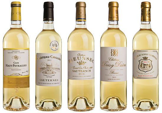 Nếm bảng Sauternes Barsac